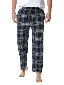 Erkek pantolon erkekler pazen pijama elastik bel ekose salon altları cep 230325