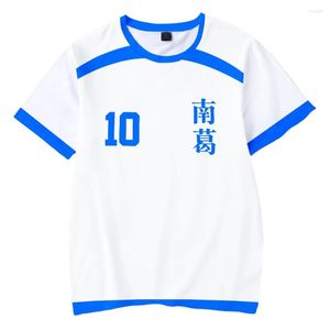 Camisetas masculinas Capitão Tsubasa Suit de traje personalizado T-shirt Mulher Mulheres Mulheres de verão Manga curta Tshirts Caractere Cosplay Tee