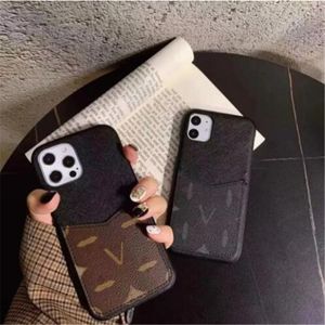 Capas de telefone de designer de moda para iPhone 15 14 13 12 11 Pro Max 14Pro 14Plus 13Pro 12Pro Carta Capa traseira móvel com bolso de cartão Caso de celular de luxo