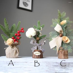 Christmas Decorations Merry Tree 2023 Year Bedroom Desk Decoration LOffice Home Children Gift 3 Colors Small Pine Decor M3