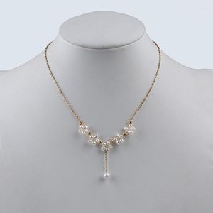 Pendant Necklaces Wholesale 3.5mm Plum Blossom Made Of Natural Freshwater Potato Pearl Necklace For Women