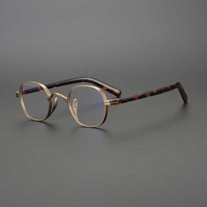 Lyxdesigner högkvalitativa solglasögon 20% rabatt på japansk handgjorda samling John Lennons samma låda Republiken China Style Glasses Ultralätt liten ansiktshöjd