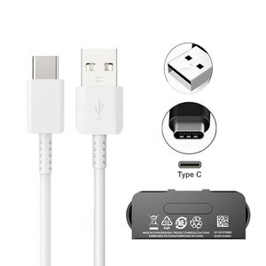 Cabos rápidos de 1m de 3 pés rápidos carregando cabos USB-C Tipo C USB para Samsung S10 S8 Xiaomi Huawei Android Telefone branco preto branco