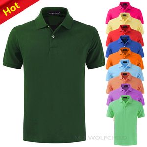 Men's Polos XS-5XL 100% Cotton High Quality Summer Mens Polo Shirts Casual Solid Color Short Sleeve Polos Hommes Blouse Male Clothing Tops 230325