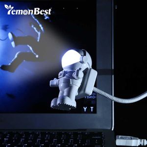 Gece Işıkları USB Okuma Işık LED Gece Işık Lambası Yatak Odası Gece Lambası Çocuk Uzay Astronot Kitap Masa Masa Masası PC Defter Dizüstü Bilgisayar P230325