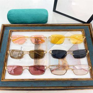 Luxury Designer High Quality Sunglasses 20% Off family Ni The same metal personality fashion half-frame female GG1279S