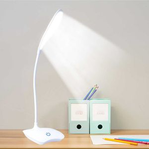 Night Lights Office Bright Table Lamp Rechargeable Battery LED Stand Kids Desk Lamp Table Top Lanterns For Student Study Reading Book Lights P230325