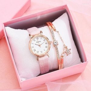 Wristwatches Watch Women Leather Strap Sport Fashion Dress Casual Ladies Business Rhinestone Bracelet Watches For FemaleWristwatches Thun22