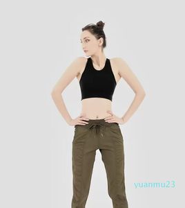 Kvinnor Yoga Studio Pants Ladies Dry Torch TrackString Running Sportbyxor Lossa Dance Jogger Girl Gym Fitness 551