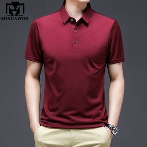 Herren Polos Sommer Kurzarm Poloshirt Klassische Einfarbig Casual T-shirts Homme Slim Fit Tops Männer Kleidung T1026 230325