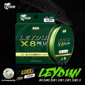 Fishing Accessories LEYDUN Micro Fishing Lines 8 Strands Braided PE 100m 150m Japan Smooth Multifilament Line Carp Fly Fishing Wire Strong 8X Weave P230325