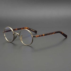 Luxury Designer New Men's and Women's Sunglasses 20% Off Japanese collection John Lennon's small round frame Republic of China style glasses