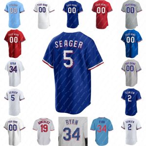 Koszulki baseballowe Jacob DeGrom Baseball Jersey Corey Seager Adolis Garcia Nathan Eovaldi Nathaniel Lowe Marcus Semien Heim Mitch Garver Leody Taveras Josh Jung IV