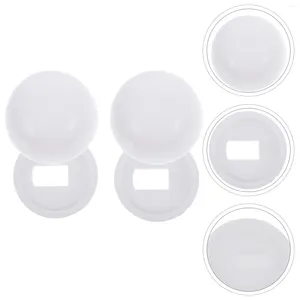 Toilet Seat Covers Caps Bolt Screw Bowl Decorative Covering Universal Lid Snap Accessories Push Cover Supplies Installation White