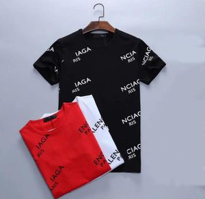 Francia Parigi Moda misto cotone Magliette Uomo donna Abbigliamento divertente lettera Stampa Nero Bianco Casual maglione Balancaiga Grafica Maniche corte Tee Top jersey TV197