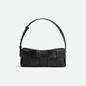 ブリックスモールカセットファッションデザイナー女性バッグ女性ショルダーバッグハンドバッグ財布オリジナルボックス本物の革のクロスチェーン高