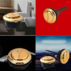 Bath Accessory Set Water Valve Practical Tank Accessories Multi-size Toilet Button Gold Double Flush