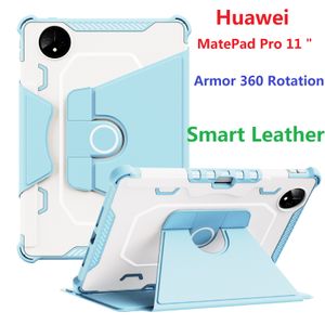 Huawei Matepad Pro 11 Case GOT-W09 W29 AL09 Deri 360 Derece Stand Tablet Kapak