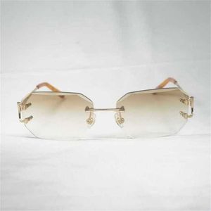 Óculos de sol ao ar livre masculino masculino masculino de arame vintage Mulheres óculos para o verão Diamante cortando óculos transparentes Metal Frame Oculos Gafaskajia
