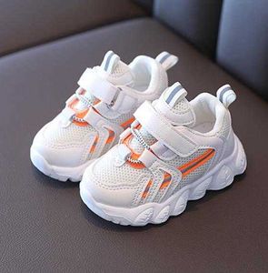 Athletic Outdoor 2021 Spring New Boys Girls 1-10 years old tide kids shoes soft bottom Fashion Breathable Sneakers Non-slip Toddler Running Shoes AA230428