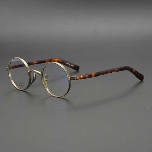 Designer de luxo de alta qualidade óculos de sol 20% da coleção japonesa John Lennon Small Round Frame Republic of China Style Glasses