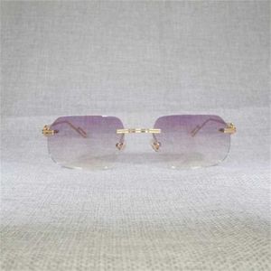 Luxus-Designer-Mode-Sonnenbrillen 20% Rabatt auf Trendlinsenform Zufällige Männer Outdoor-Klarglas-Metallrahmen für Lesebrillen Shades Frauen 130Kajia