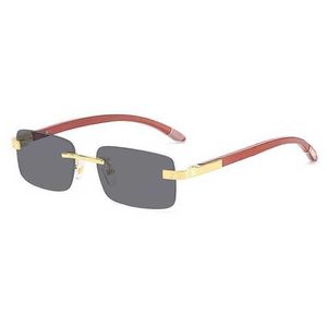 10% OFF Luxury Designer New Men's and Women's Sunglasses 20% Off fashion small box original wood leg Wooden glasses frame