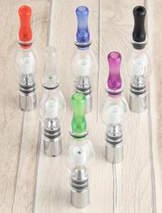 Bulb Style Glass Globe Wax Vapor Atomizer Single Cotton Coils Dry Herb Vaporizer Pen Dome Tank For Ego T Evod Vision Spinner Batte2740487