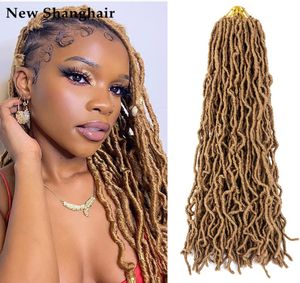 24 Inch New Soft Locs Crochet Hair for Natural Butterfly Style Braids Black Curly And Pre Looped Synthetic Braiding Hair BS256091641