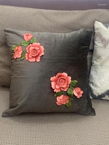 Pillow Throw Pillows Case Luxury Embroidered Cover For Sofa Home Decoration Chair Waist Pillowcase