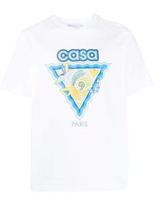 Рубашка Casablanc 23ss Мужская футболка Дизайнерские футболки Модные мужские и женские смайлик Касабланка Футболки Касабланка с принтом Размер США S-XL