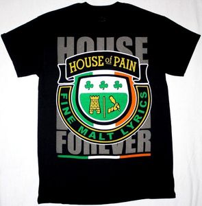 Magliette da uomo HOUSE OF PAIN FOREVER FINE MALT LYRICS DJ LETHAL T-SHIRT NERA Estate Brand Fitness Body Building