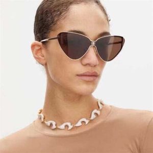 Солнцезащитные очки для женского модельерного дизайнерского дизайнера ins in in ins eye eye metal устойчивые к сети красной