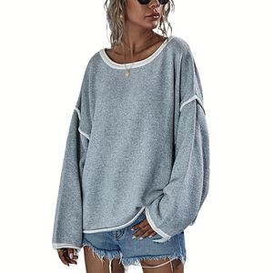 Sweaters femininas mulheres casuais soltas macias racha malha de malha longa manga de batwing roupas suéters de suéter de outono túnos de túnica de inverno