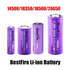 Authentic BestFire IMR 18500 26650 Battery 14500 900mAh 30A 18350 1500mAh 20A 3.7V 6000mAh 60A Rechargeable Lithium Batteries Cell