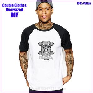 Men's T Shirts Chihuahua T-shirt Feel Save At Night Men Shirt Drop Clothing Tshirt Hombre Military Korean Style Hip Hop