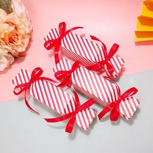 Confezioni regalo 10PCS Bomboniera Bomboniera Borsa Scatole di nozze di carta artigianale Tratta borse per cracker di compleanno per bambini