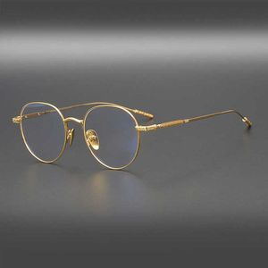 Lyxdesigner högkvalitativa solglasögon 20% rabatt på japansk snidad rosett manlig handgjorda mode kortsiktiga anti-blå ljusa ramkvinna