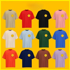 T-shirt edição limitada Designer t-shirt homens e mulheres 23 cores graffiti smiley face estilo peito lletter moda roupas esportivas amante camisa de verão