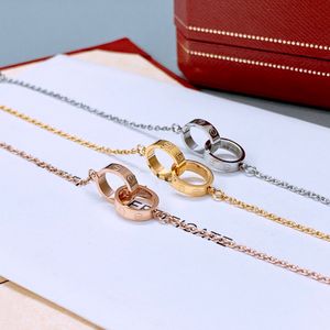 Bracelet for woman designer double ring T0P quality AAAAA highest counter quality classic style luxury jewelry premium gifts with box 020