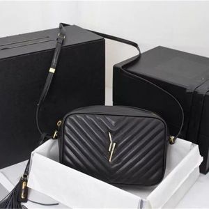 Bolsas de grife BOLSA PARA CÂMERA EM COURO ACOLCHOADO Bolsas de luxo com alça ajustável em couro BOLSA DE OMBRO Transversal Feminina Armazenamento