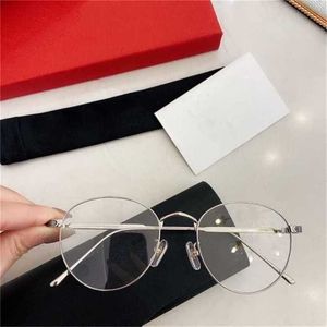 Men's Luxury Designer Women's Sunglasses The round business can be equipped with degree myopia flat glasses frame net red plain face the same as