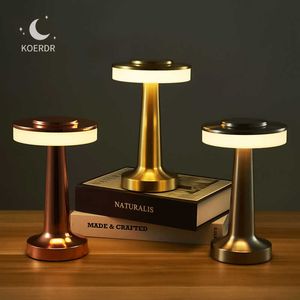 Night Lights Retro Decor Lamp Bar Table Coffee Dining Hotel Led Charging Touch Night Light Room Desk Decor Decoration Bedside Room Lighting P230325