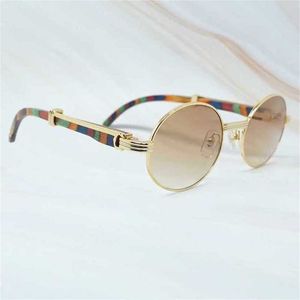 Designer Men's and Women's Beach Par Solglasögon 20% rabatt på klassiska män White Buffalo Horn Frame Shades Brand Oval Glasses Roundkajia