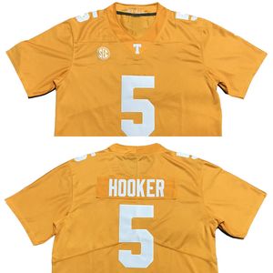 Men College Tennessee Vrijwilligers Jerseys White Orange 5 Hendon Hooker Adult Size American Football Wear Stitched Jersey Mix Order