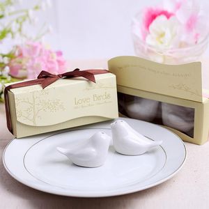 Party Favor Love Bird Salt Pepper Shaker Wedding Favours and Gifts for Gości pamiątki Dekoracja