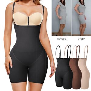 Kadın şekillendiricileri Shapewear Bodysue kadınlar için karın kontrolü tam vücut şekillendirici uyluk bel daha ince şort bel antrenörü zayıflama iç çamaşırı göbek fajas 230325