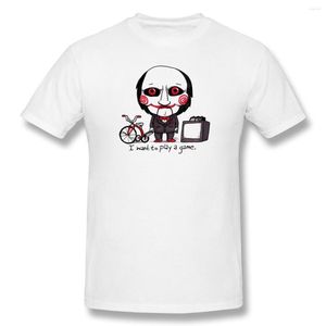 Herren T-Shirts Jigsaw Cool White Saw Movie Gedruckt Sommer Große Mode Und Damen T-Shirts