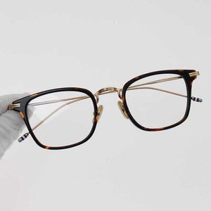 Lyxdesigner högkvalitativa solglasögon 20% rabatt på TB rökgrå fyrkant TB905 netröd samma medelstora guldglasögonram