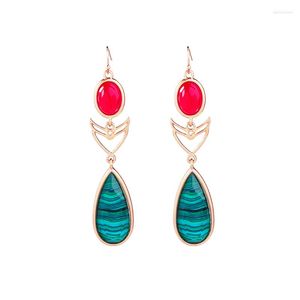 Dangle Earrings Bulk Price Acrylic Texture Waterdrop Korean Fashion 2023 Hanging Long Pendant Alloy Retro Jewelry